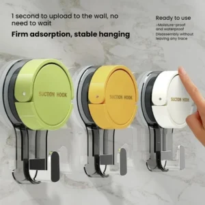 suction hooks strong vacuum power traceless no drilling adhesive hooks for home bathroom kitchen door back and toilet area